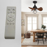 Cute Contemporary Dark Walnut Ceiling Fans With Lighting