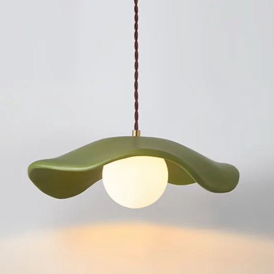 Creative Lotus Leaf Wabi Sabi Dining Room Pendant Light