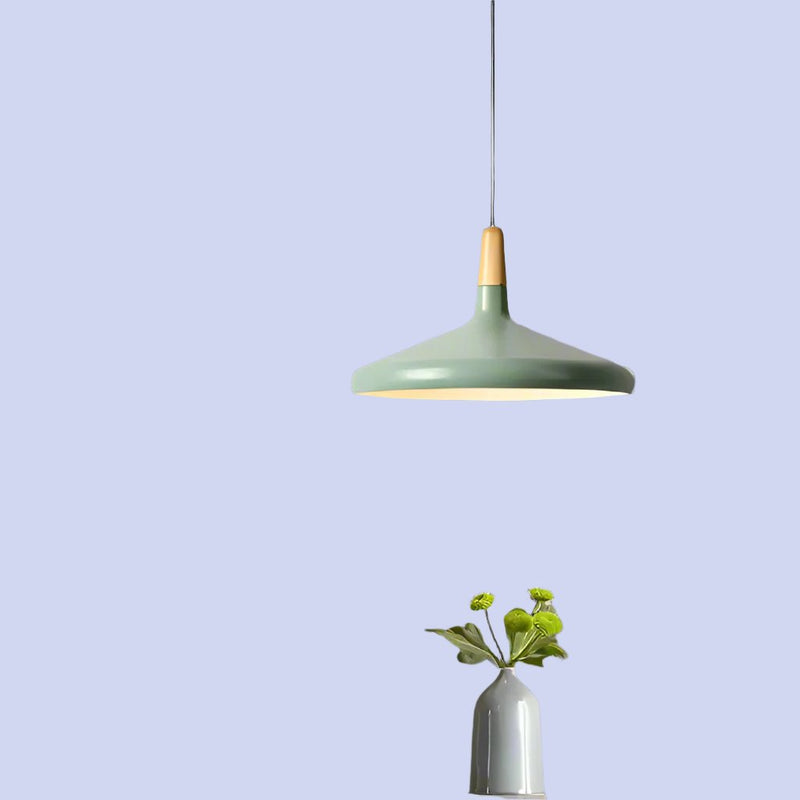 French Macaron Conical Metal Pendant Lamp