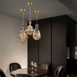 Modern Gray Glass Starry Sky Pendant Light