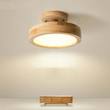 Modern LED Ceiling Light made of Wood