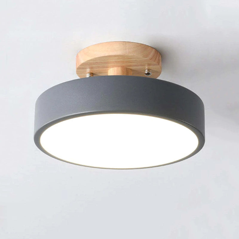 Modern LED Ceiling Light made of Wood