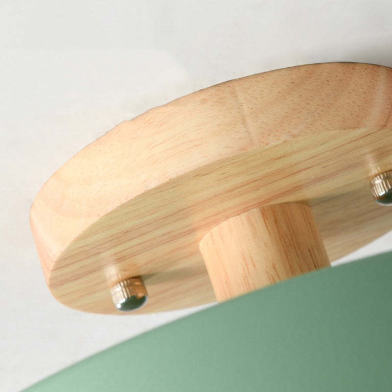 Modern LED Ceiling Light made of Wood