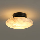 Alabaster Oval Ceiling Lamp