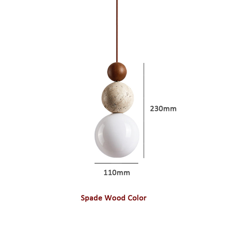 Modern Simple Style Travertine Pendant Lamp