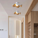 Nordic Wooden Lotus Resin Ceiling Light