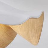 Nordic Wooden Lotus Resin Ceiling Light