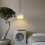 Scandinavian Simple White Marble Pendant Light