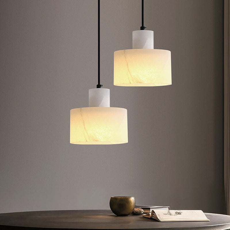 Scandinavian Simple White Marble Pendant Light