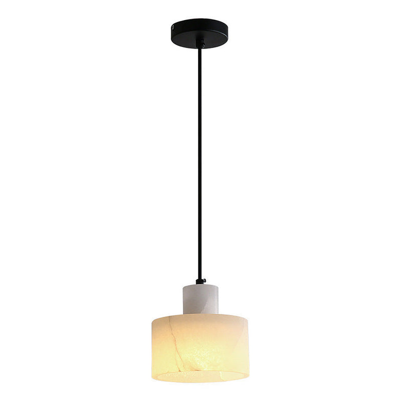 Scandinavian Simple White Marble Pendant Light