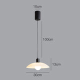 Minimalist Pendant Light made of White Plate Glass