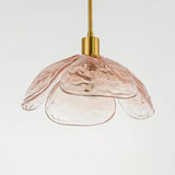 Creative Flower Petal Bedside Rod Pendant Light