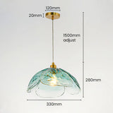 Creative Flower Petal Bedside Rod Pendant Light