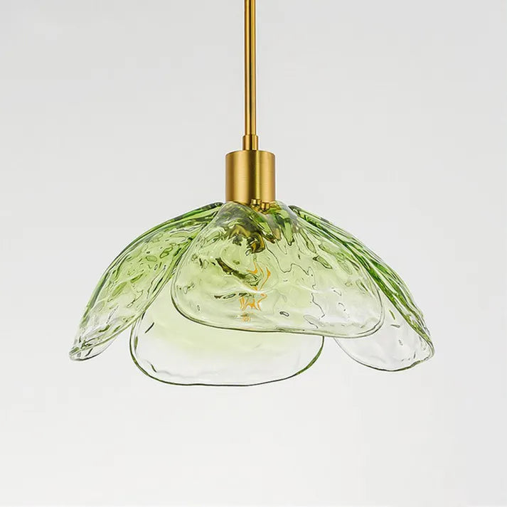 Creative Flower Petal Bedside Rod Pendant Light