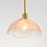 Creative Flower Petal Bedside Rod Pendant Light