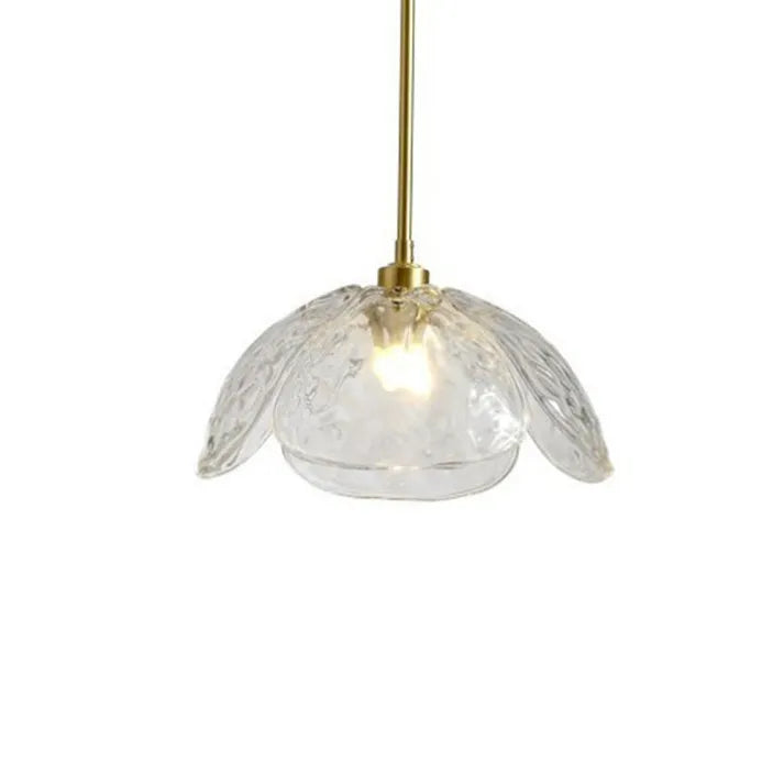 Creative Flower Petal Bedside Rod Pendant Light