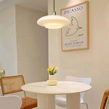 Modern White Glass Pendant Light