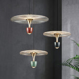 Modern Led Disc-Shaped Pendant Lamp