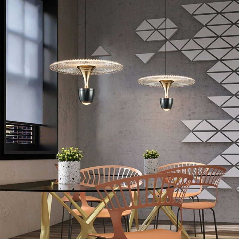 Modern Led Disc-Shaped Pendant Lamp