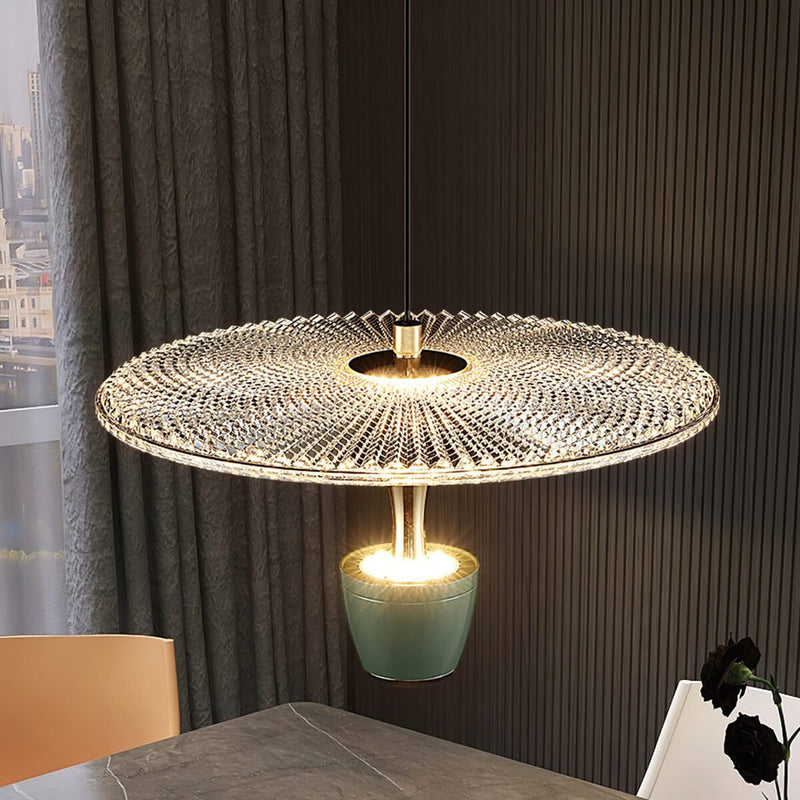 Modern Led Disc-Shaped Pendant Lamp