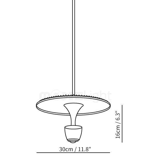 Modern Led Disc-Shaped Pendant Lamp