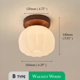 Pumpkin Flush Ceiling Lamp