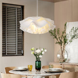 White Pendant Light in Flower Shape