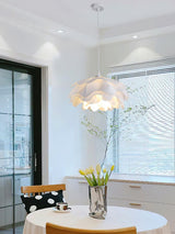 White Pendant Light in Flower Shape