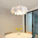 White Pendant Light in Flower Shape