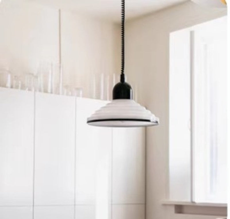 French Cream Wind Glass Pendant Lamp