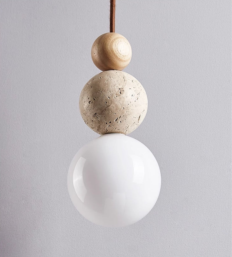 Modern Simple Style Travertine Pendant Lamp