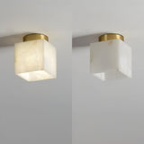 Moon Alabaster Ceiling Light