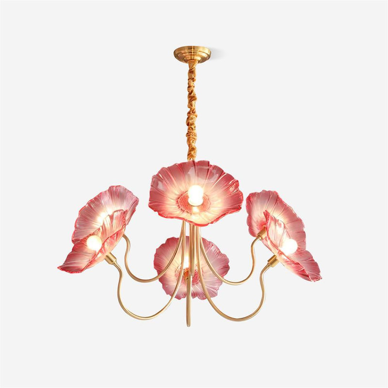 Murano Glass Flower Chandelier