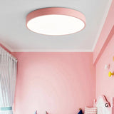 Nordic Wooden Macaroon Circular Ceiling Light