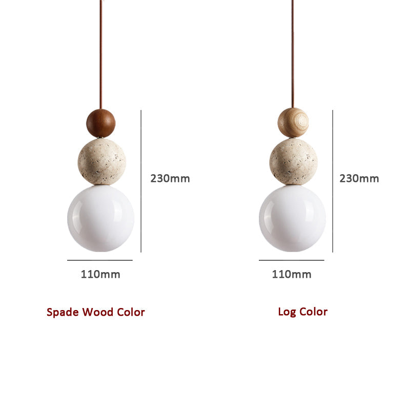 Modern Simple Style Travertine Pendant Lamp