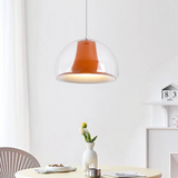 Semicircular Jellyfish Glass Pendant Lamp