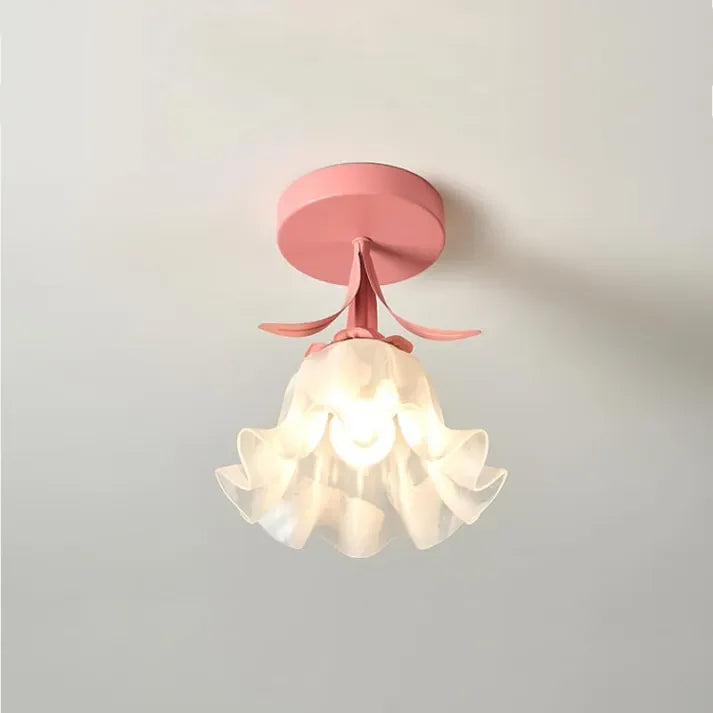 French Tiffany Simple Mini Flower Ceiling Light