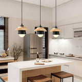 Stone Wood Pendant Lamp