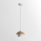 Stone Wood Pendant Lamp