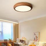 Wood Grain Round Ceiling Light