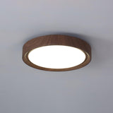 Wood Grain Round Ceiling Light