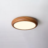 Wood Grain Round Ceiling Light