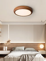 Wood Grain Round Ceiling Light