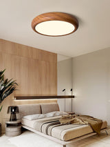 Wood Grain Round Ceiling Light