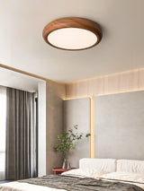 Wood Grain Round Ceiling Light