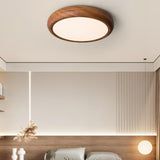 Wood Grain Round Ceiling Light