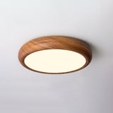 Wood Grain Round Ceiling Light