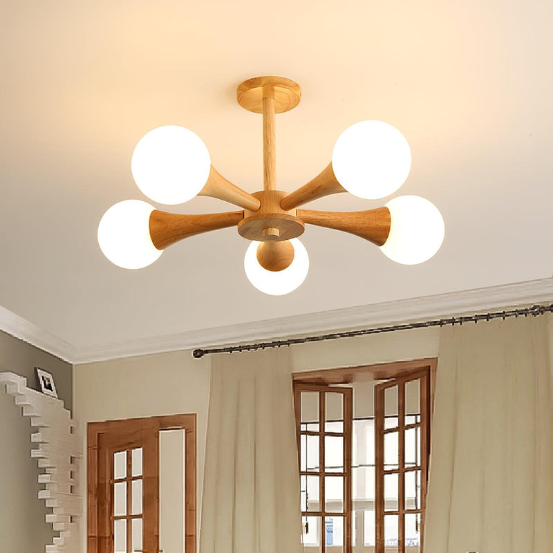 Nera Wooden Chandelier