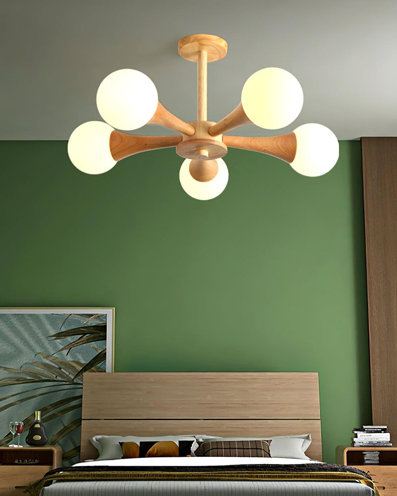 Nera Wooden Chandelier