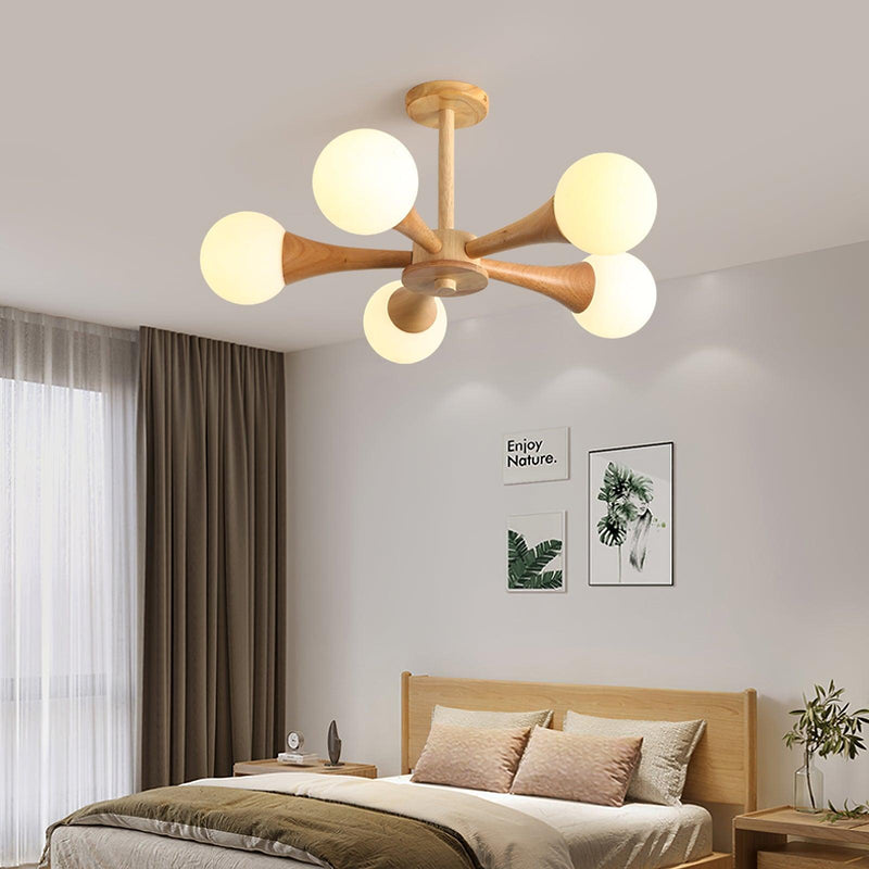 Nera Wooden Chandelier